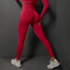 Seamless High-Waist Booty-Lifting Yoga Leggings