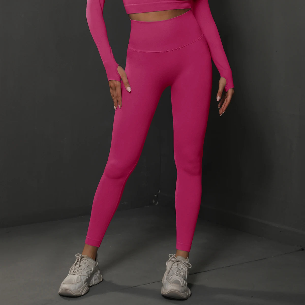 Seamless High-Waist Booty-Lifting Yoga Leggings