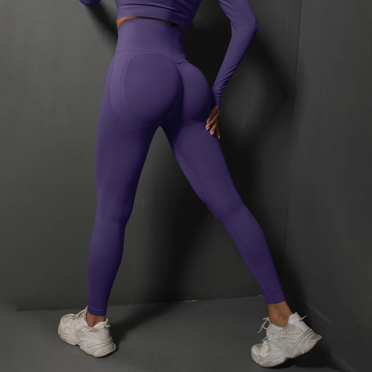 Seamless High-Waist Booty-Lifting Yoga Leggings