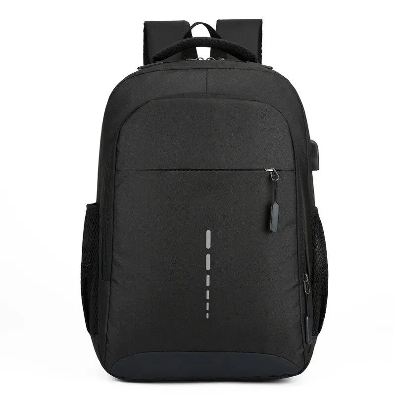 Men’s Large-Capacity Backpack – Simple, Stylish Travel & Laptop Bag for Students