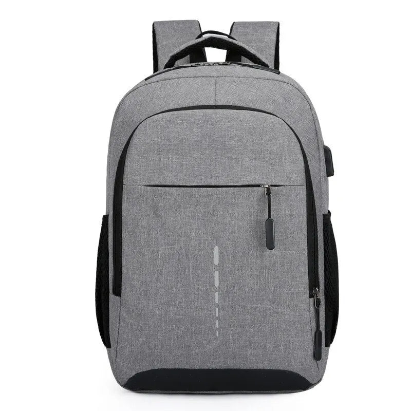 Men’s Large-Capacity Backpack – Simple, Stylish Travel & Laptop Bag for Students