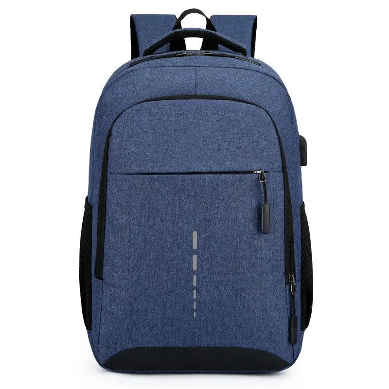 Men’s Large-Capacity Backpack – Simple, Stylish Travel & Laptop Bag for Students