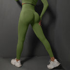 Seamless High-Waist Booty-Lifting Yoga Leggings